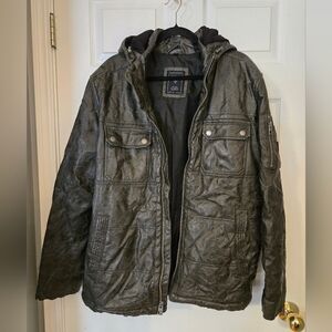 Guess Men's Dark Gray Military Jacket